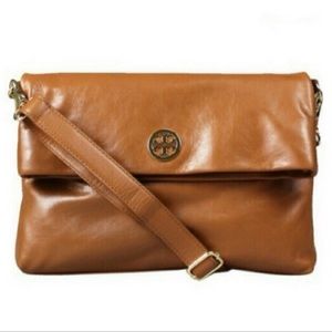 Tory Burch Brown Dena Crossbody Messenger Bag